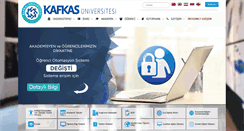 Desktop Screenshot of kafkas.edu.tr