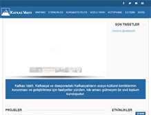 Tablet Screenshot of kafkas.org.tr